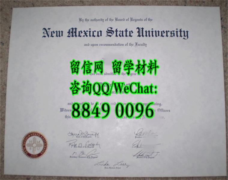 美国新墨西哥州立大学毕业证范例实拍，New Mexico State University diploma
