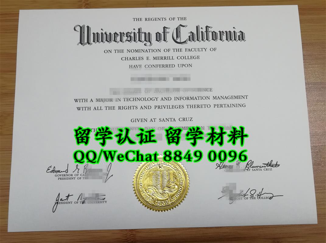美国加利福尼亚大学圣克鲁兹分校毕业证案例，University of California, Santa Cruz diploma
