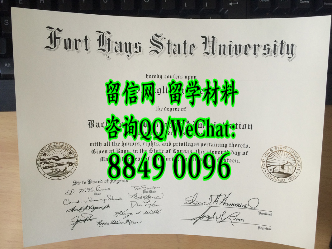 美国福特海斯州立大学毕业证，Fort Hays State University diploma certificate