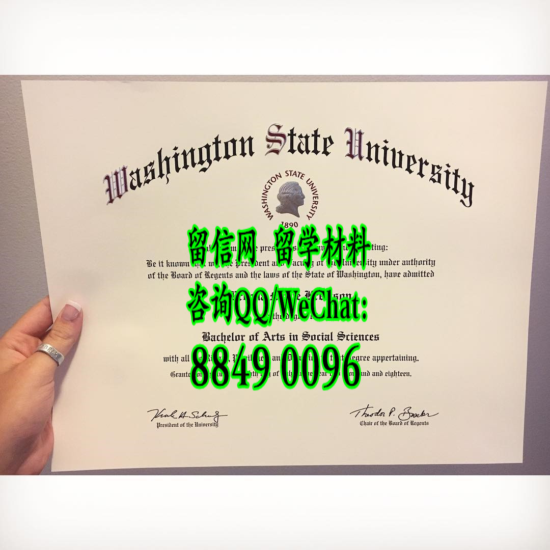 Washington State University diploma certificate，美国华盛顿州立大学毕业证文凭学位证书