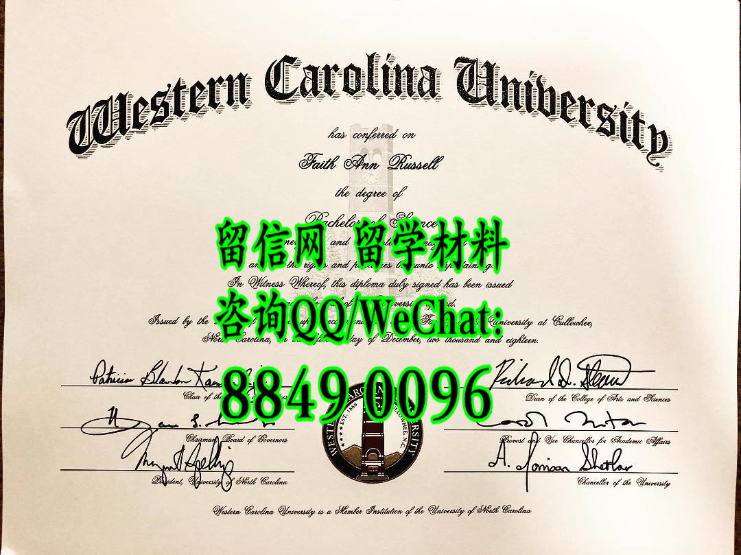 美国西卡罗莱纳大学毕业证，western carolina university degree certificate