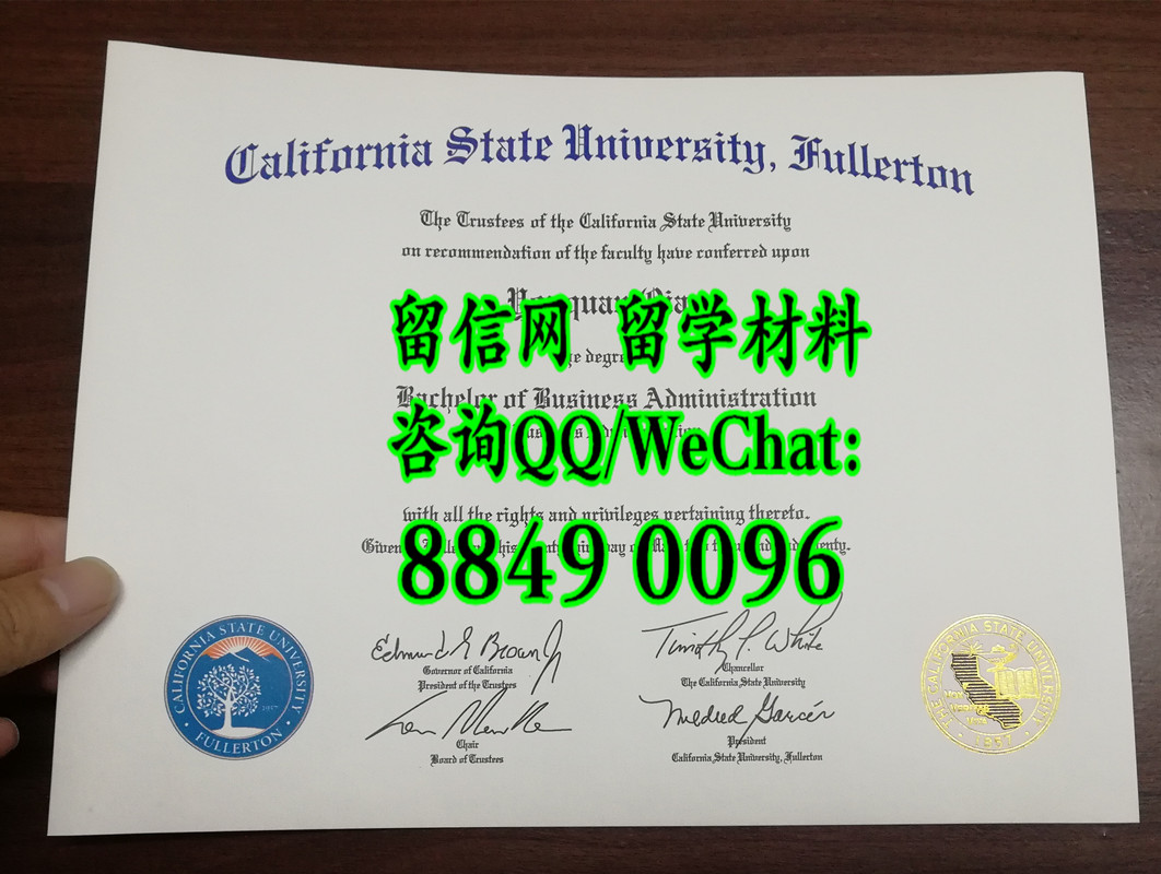 美国加州州立大学富尔顿分校毕业证，California State University, Fullerton diploma certificate