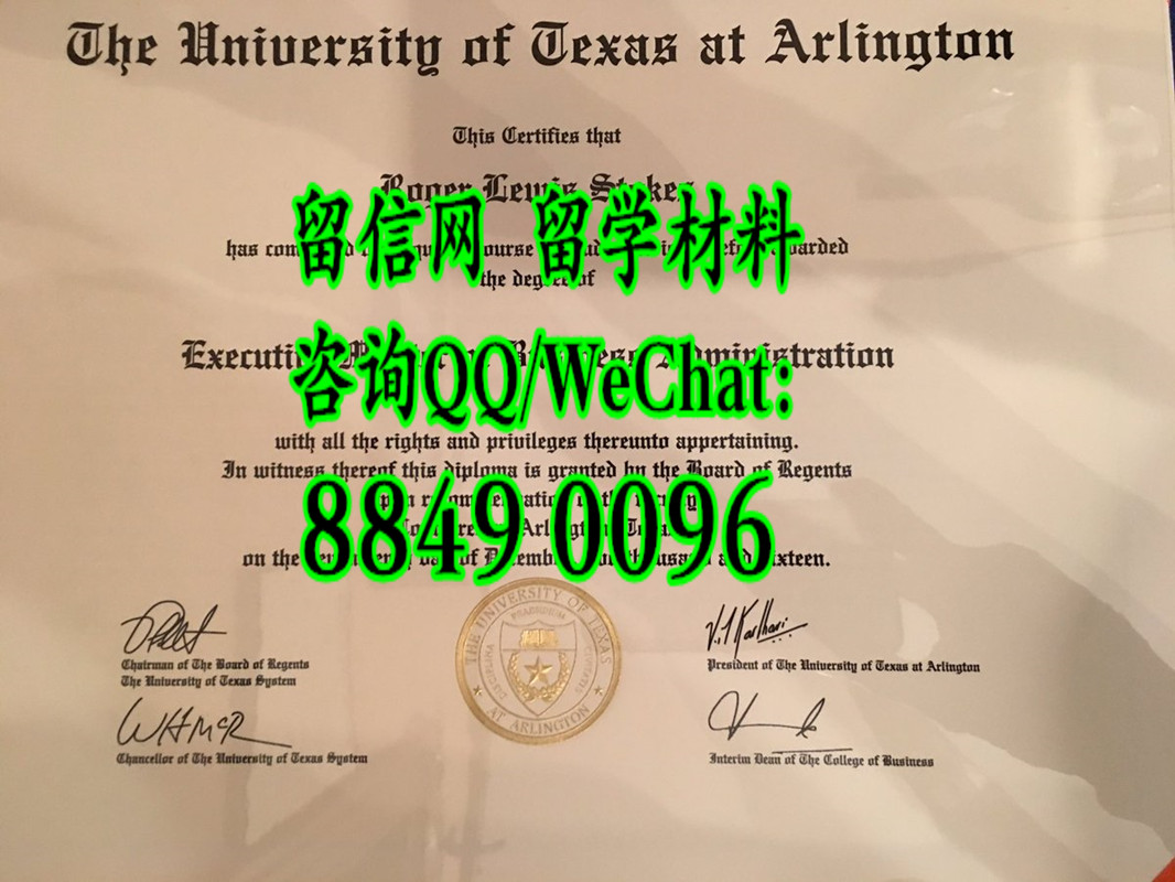 美国德克萨斯大学毕业证，The University of Texas at Arlington  diploma certificate