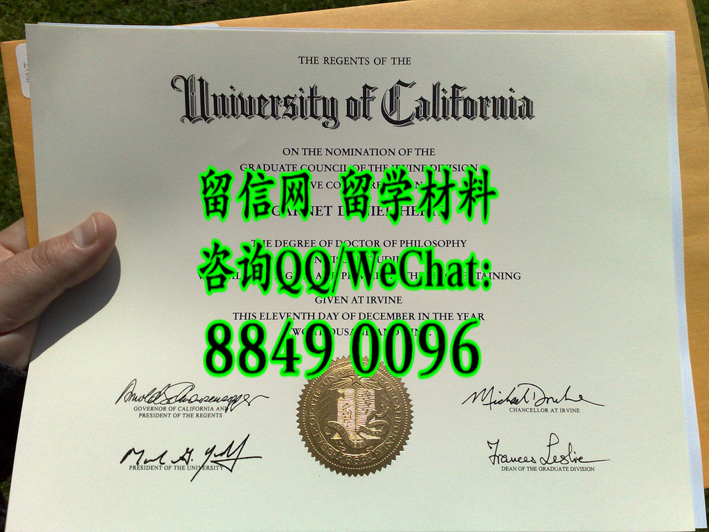 美国加州大学欧文分校UCI大学毕业证，University of California, Irvine diploma certificate